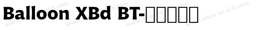 Balloon XBd BT字体转换